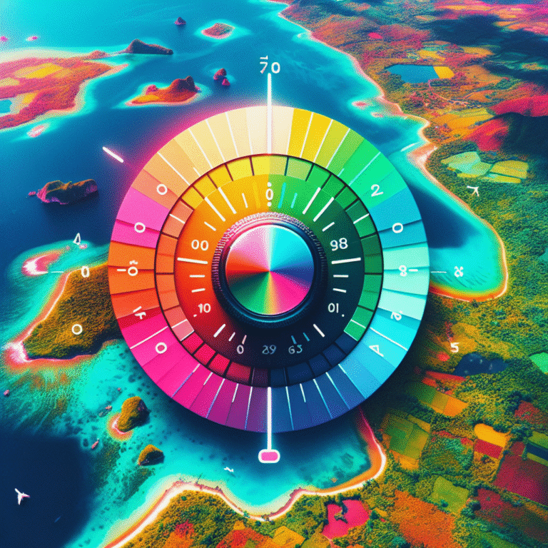 Ajustes de cores em fotos aéreas
