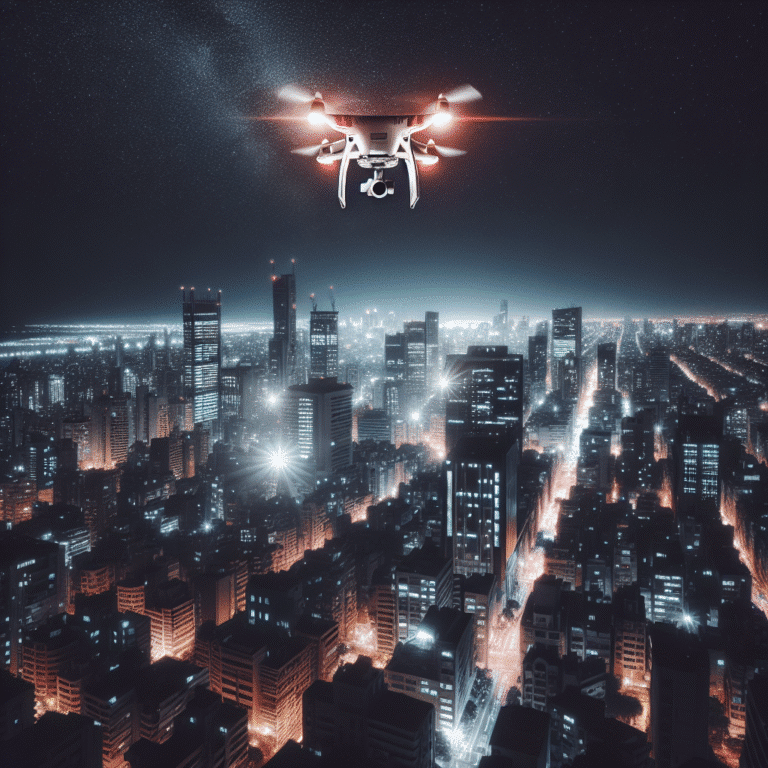 Inspiração para fotos noturnas com drone