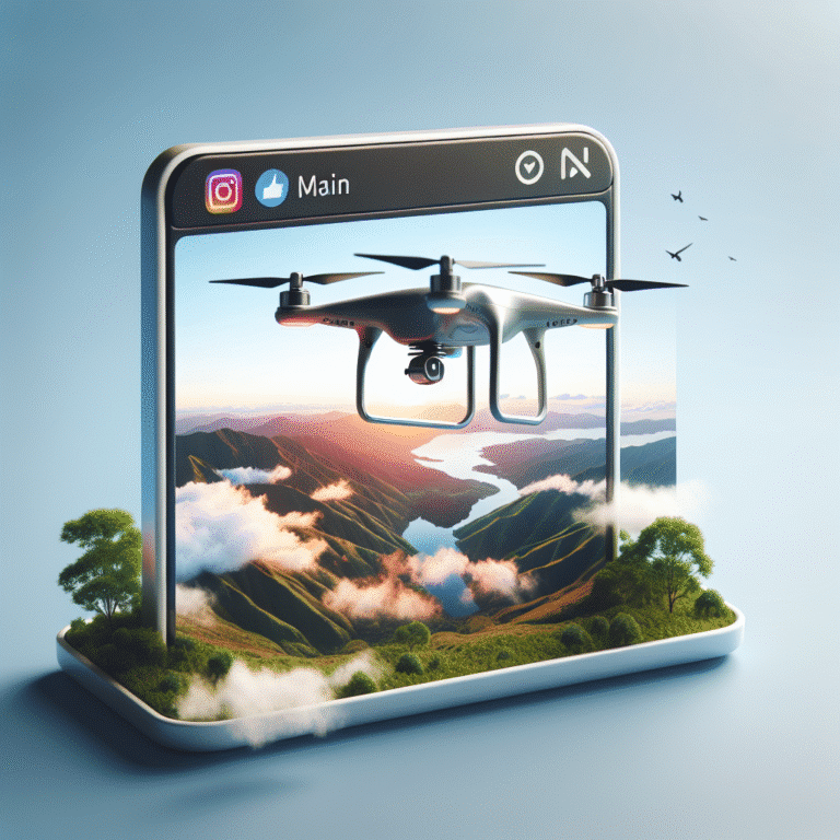 Projetos de fotografia com drone para redes sociais